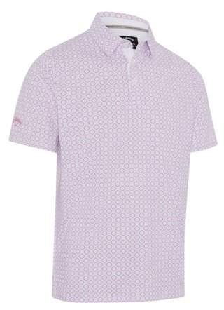 Callaway Club Print herr polo, bright white