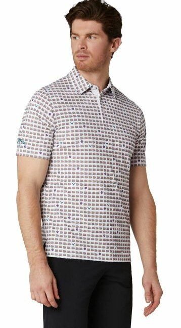 Callaway One Pimento herr polo, bright white