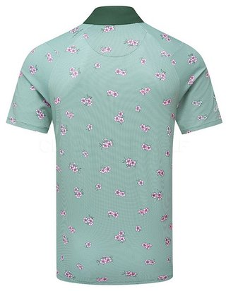 Callaway Azalea Gingham herr polo, galapagos green