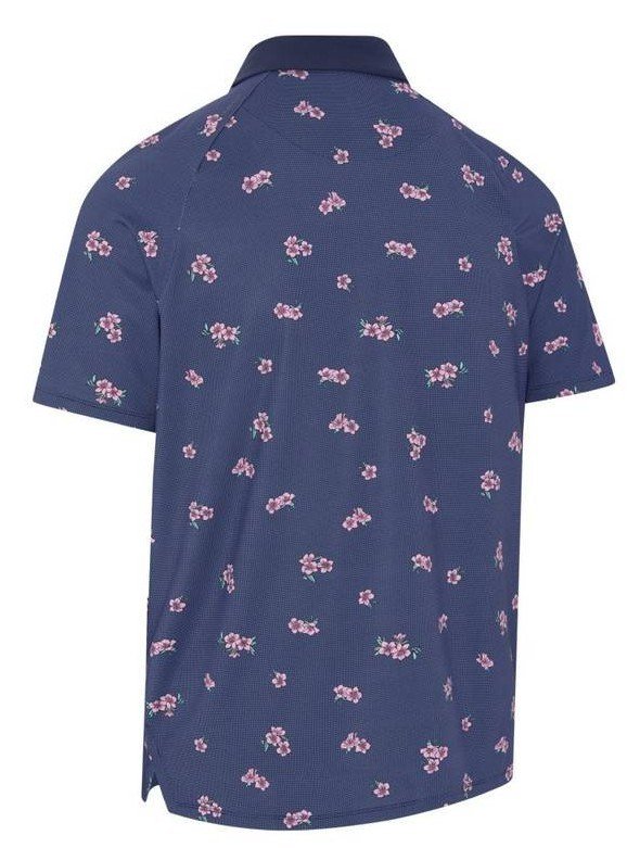 Callaway Azalea Gingham herr polo, peacoat