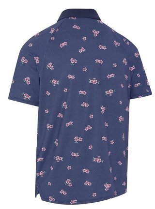 Callaway Azalea Gingham herr polo, peacoat