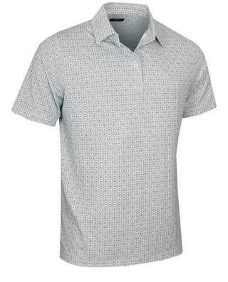Callaway Foulard Printed herr polo, bright white