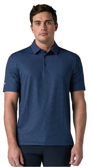 Callaway Trademark Golf Printed herr polo, peacoat