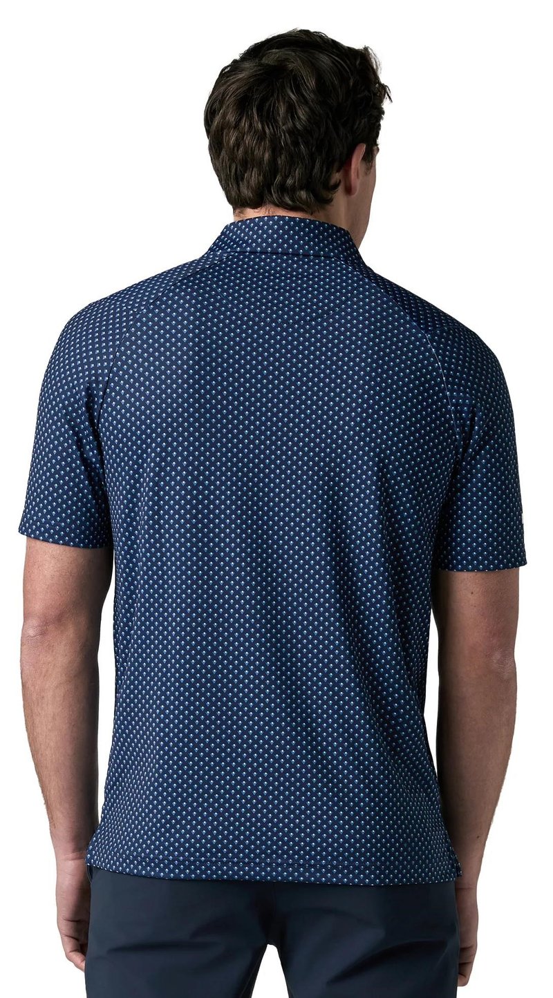 Callaway Trademark Golf Printed herr polo, peacoat