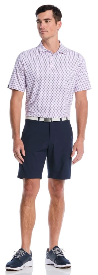 Callaway Trademark Golf Printed herr polo, pink tulle