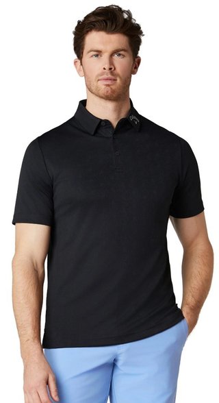 Callaway Odyssey Ventilated Jacquard herr polo, caviar