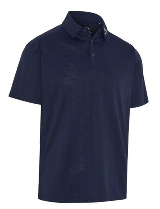 Callaway Odyssey Ventilated Jacquard herr polo, peacoat