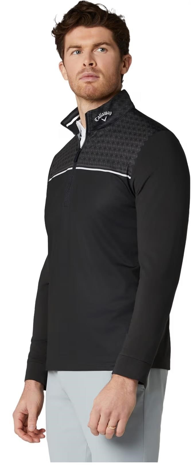 Callaway Odyssey Printed Block herr sweatshirt, caviar