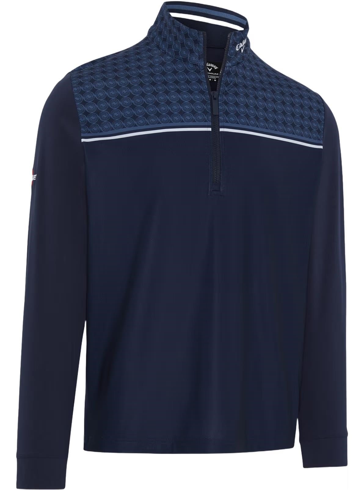 Callaway Odyssey Printed Block herr sweatshirt, peacoat