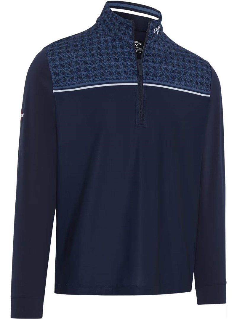 Callaway Odyssey Printed Block herr sweatshirt, peacoat