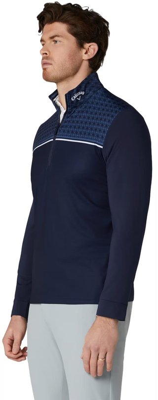 Callaway Odyssey Printed Block herr sweatshirt, peacoat