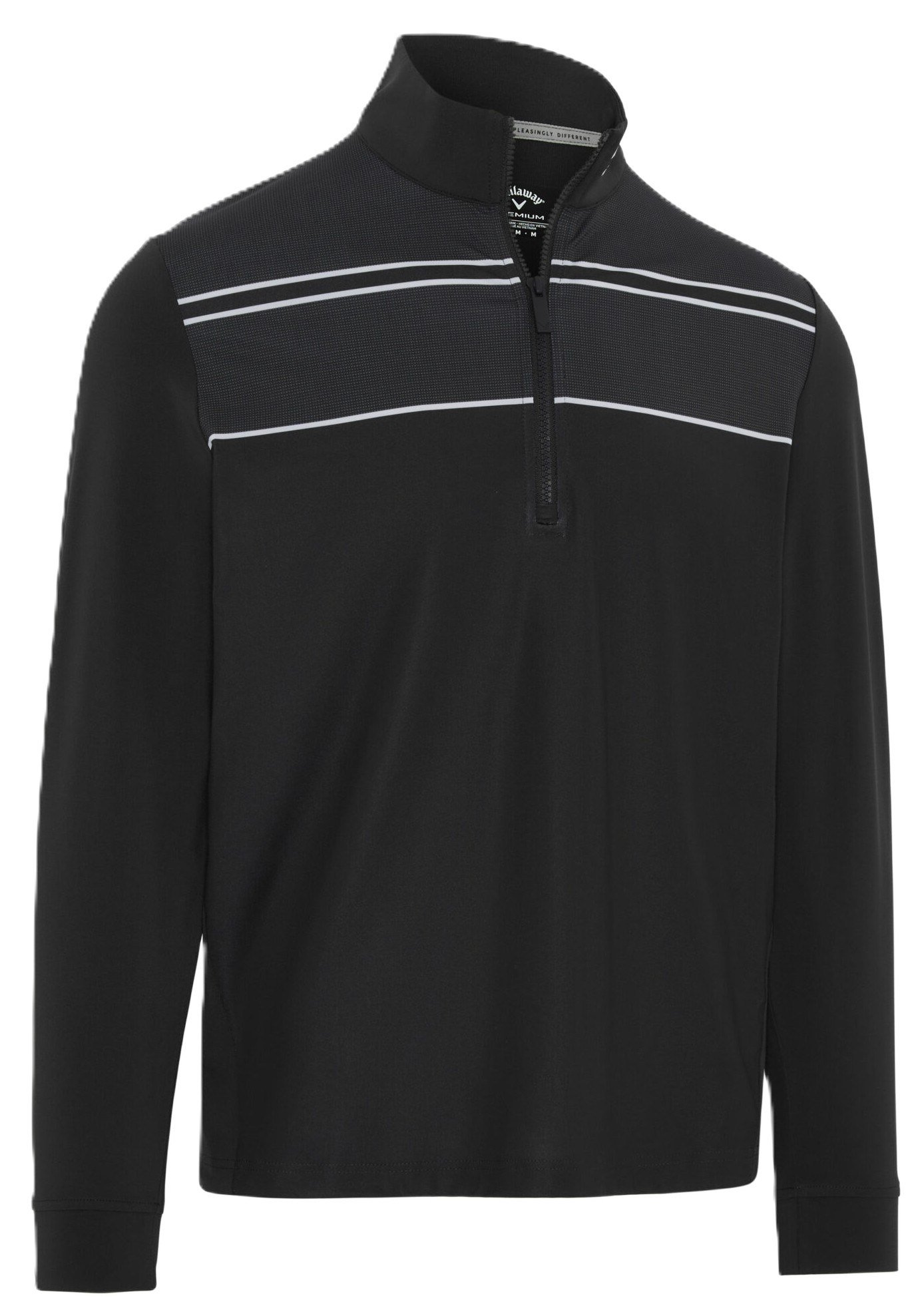 Callaway Blocked Printed herr polo, caviar