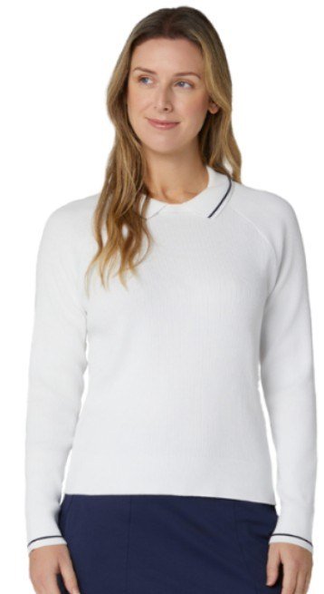 Callaway Collared damtröja, brilliant white
