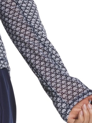Callaway Scarf Geo Print Long Sleeve dampolo, peacoat