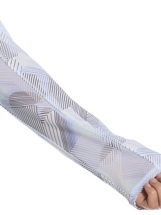 Callaway Active Geo Printed long sleeve dampolo, brilliant white
