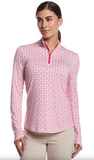 Callaway Deco Geo Printed damtröja, fuchsia purple