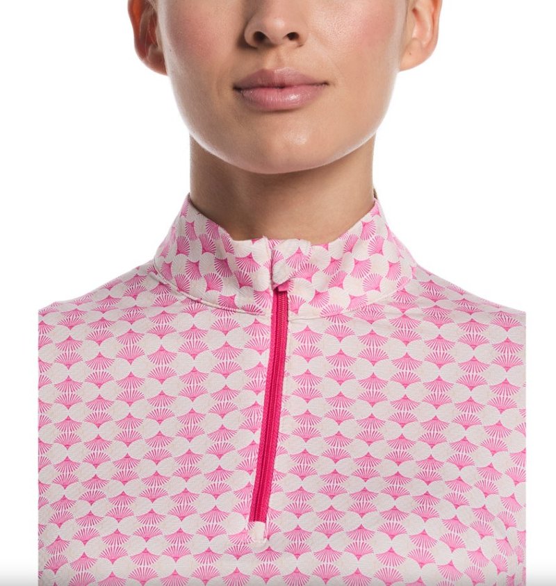 Callaway Deco Geo Printed damtröja, fuchsia purple