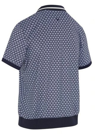 Callaway Scarf Geo Printed dam polo, peacoat