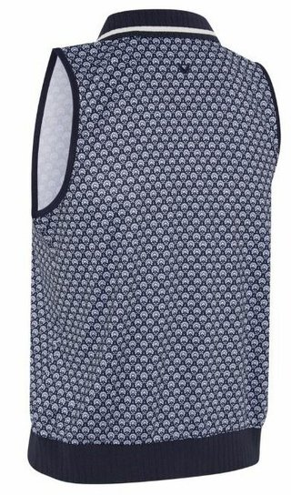 Callaway Scarf Geo Printed Sleeveless dampolo, peacoat