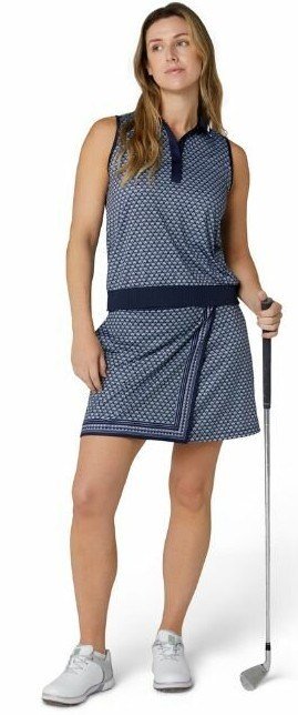 Callaway Scarf Geo Printed Sleeveless dampolo, peacoat