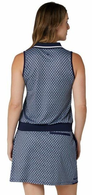Callaway Scarf Geo Printed Sleeveless dampolo, peacoat