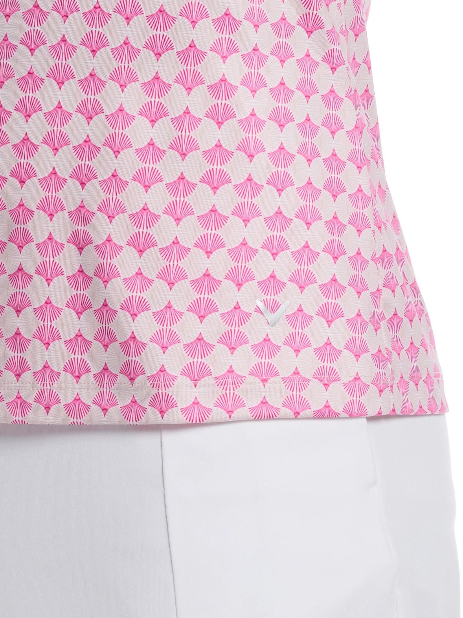 Callaway Deco Geo Print Sleeveless dampolo, fuchsia purple