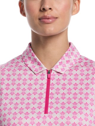 Callaway Deco Geo Print Sleeveless dampolo, fuchsia purple