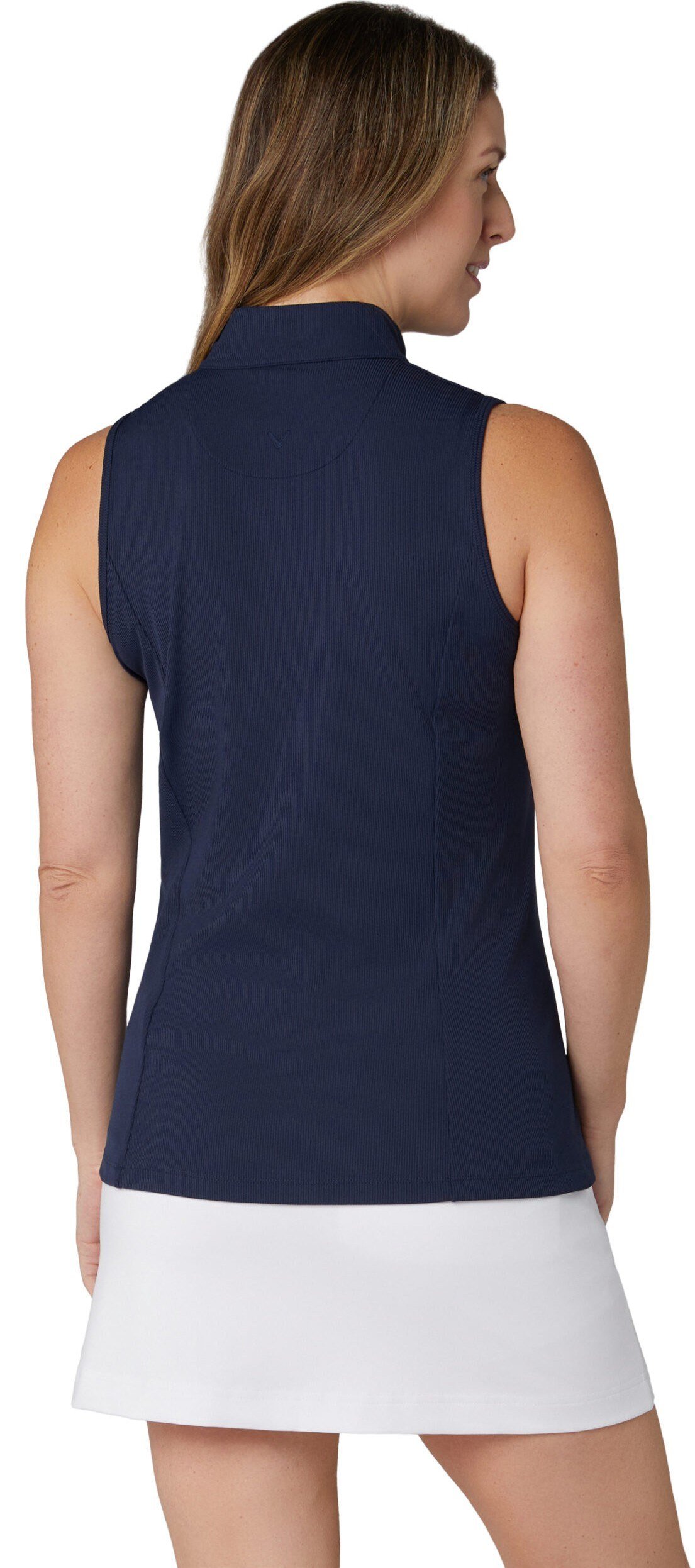 Callaway Rib Play Sleeveless dampolo, peacoat