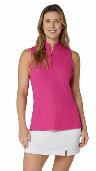Callaway Rib Play Sleeveless dampolo, fuchsia purple