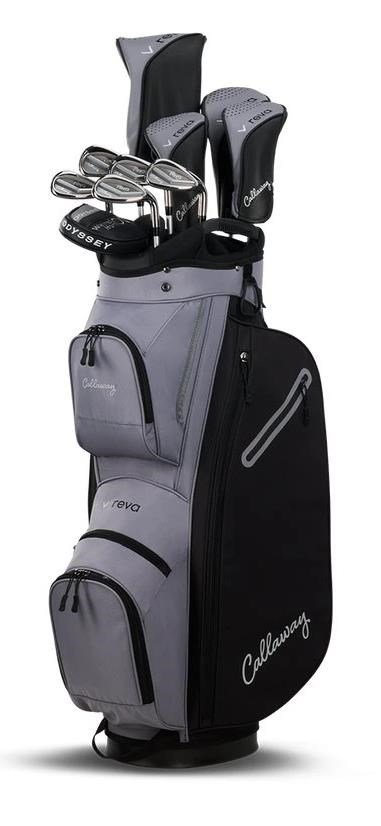 Callaway Reva 11PC Black damgolfset 2026, grafit, LLH + cart bag