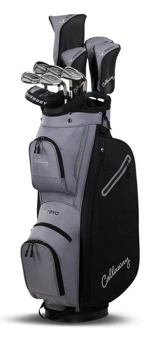 Callaway Reva 11PC Black damgolfset 2026, grafit, LLH + cart bag