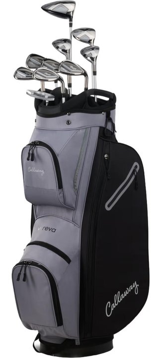 Callaway Reva 11PC Black damgolfset 2026, grafit, LLH + cart bag