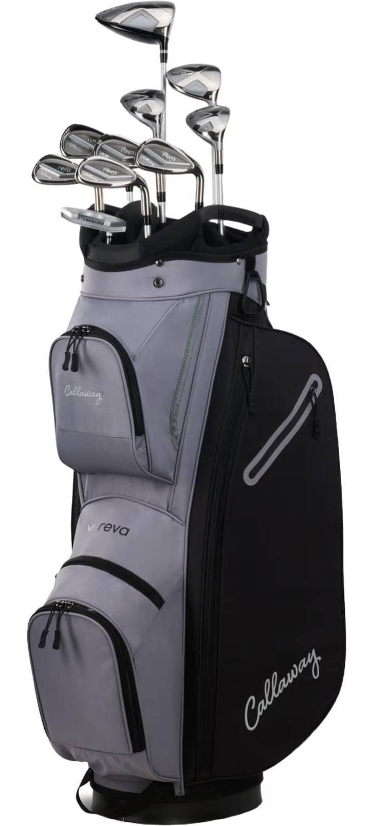 Callaway Reva 11PC Black damgolfset 2026, grafit, LLH + cart bag