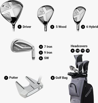 Callaway Reva 8PC Black damgolfset, grafit