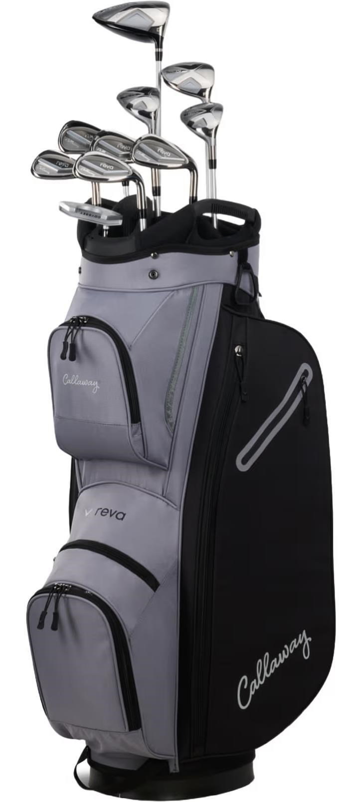 Callaway Reva 11PC Black damgolfset 2026, grafit, LRH + cartbag