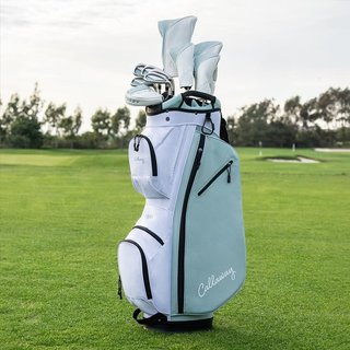 Callaway Reva 26 11PC Peach/Surf damgolfset med graphitskaft, höger + cartbag
