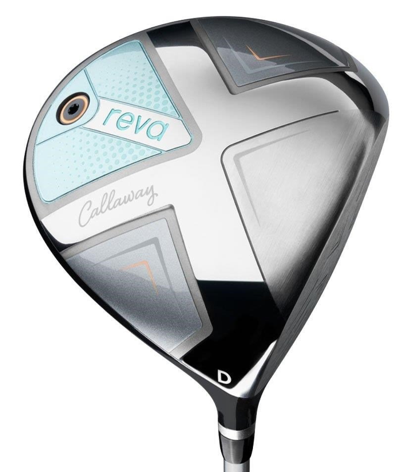 Callaway Reva 26 11PC Peach/Surf damgolfset med graphitskaft, höger + cartbag