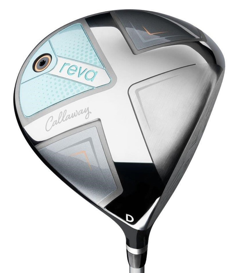 Callaway Reva 26 11PC Peach/Surf damgolfset med graphitskaft, höger + cartbag