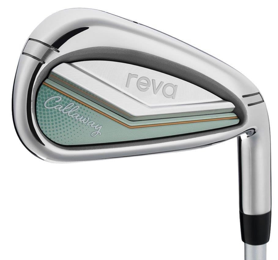 Callaway Reva 26 11PC Peach/Surf damgolfset med graphitskaft, höger + cartbag
