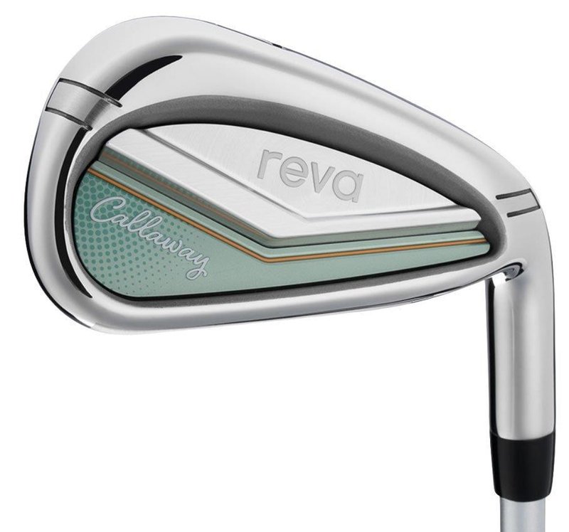 Callaway Reva 26 11PC Peach/Surf damgolfset med graphitskaft, höger + cartbag