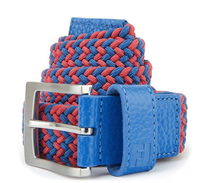 FootJoy Braided unisex bälte, coastal blue/nantucket red