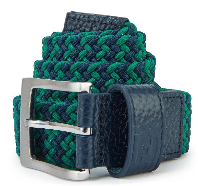 FootJoy Braided unisex bälte, navy/field green
