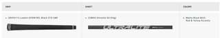 Cobra BAFFLER Black Silver fairway wood