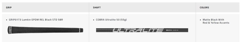 Cobra BAFFLER Black Silver fairway wood