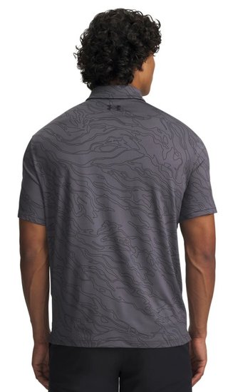 Under Armour Playoff 3.0 Printed herr polo, castlerock/black