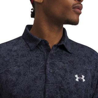 Under Armour Playoff 3.0 Printed herr polo, midnight navy/white