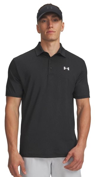 Under Armour Playoff Jacquard herr polo, svart/antracit