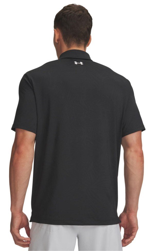 Under Armour Playoff Jacquard herr polo, svart/antracit