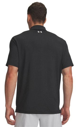 Under Armour Playoff Jacquard herr polo, svart/antracit