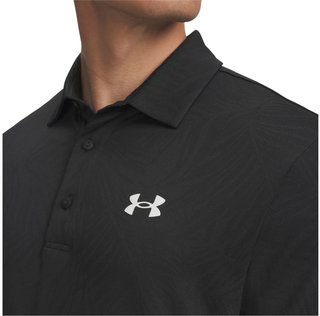 Under Armour Playoff Jacquard herr polo, svart/antracit